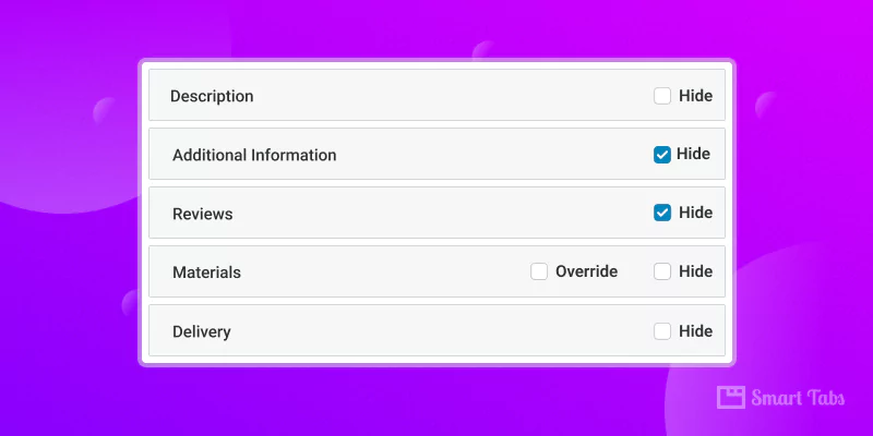 featured image for the blog How to Remove Tabs from WooCommerce Product Page Per Product